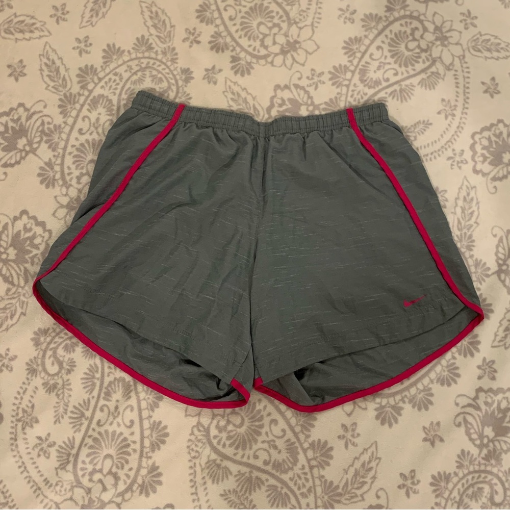 NWOT Nike Dri-Fit Grey and Pink Athletic Shorts